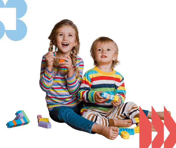 Kids playing as part of a positive strategy development