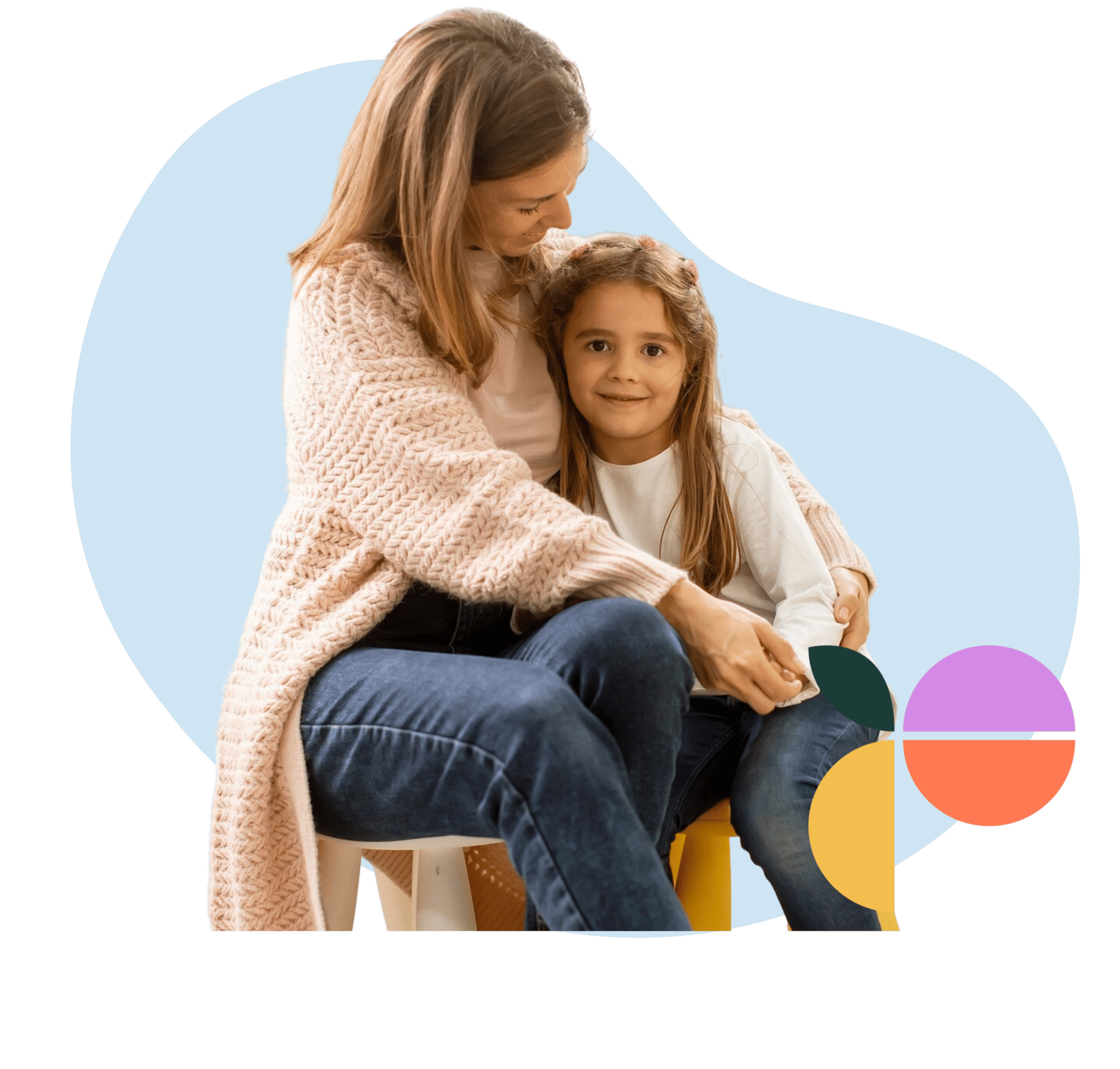 Behaviour practitioner working one-on-one with a child during a guided play task to encourage positive behaviour and skills.