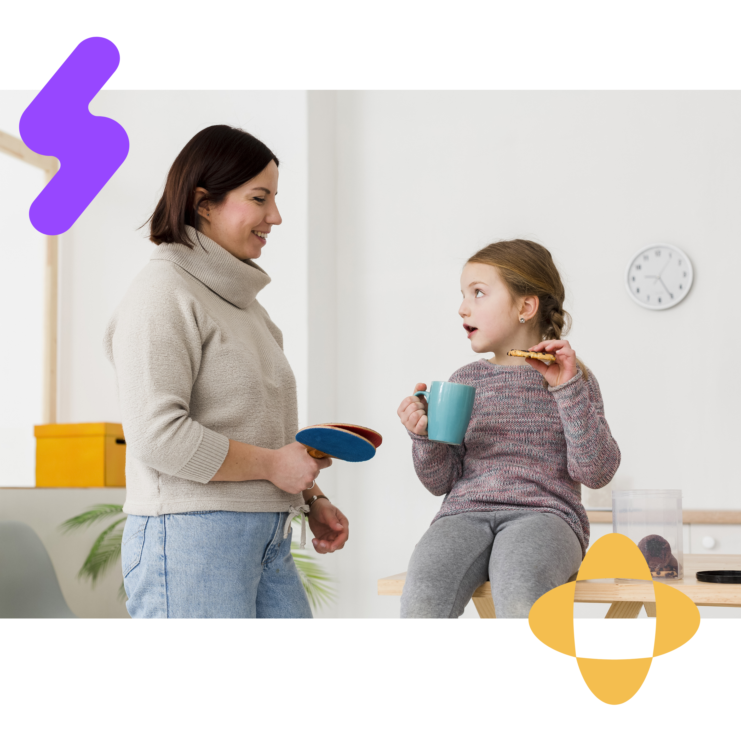 daar behaviour therapist in a clinic appointment with a kid