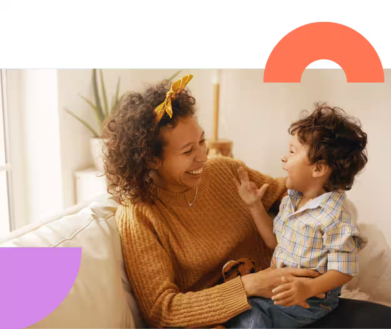 Parent and child working together on positive behaviour strategies