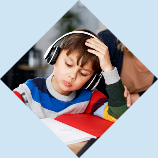 Child engaged in supported practice