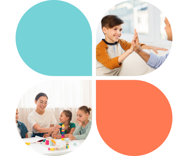 Children engaged in autism support sessions