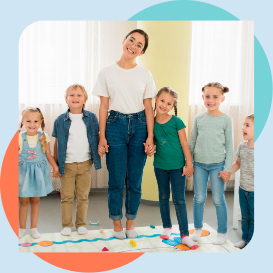 Autism support session with children