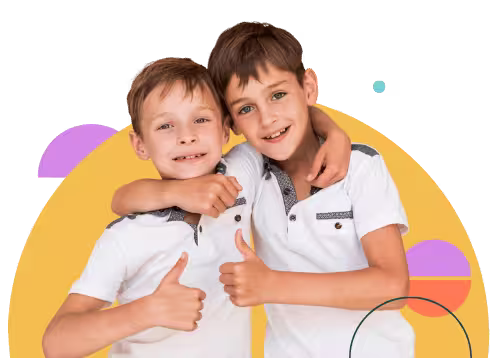 Siblings in a applied behaviour therapy session